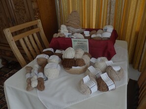 A selection of our alpaca wool for sale