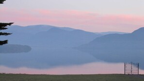 An evening view from the house