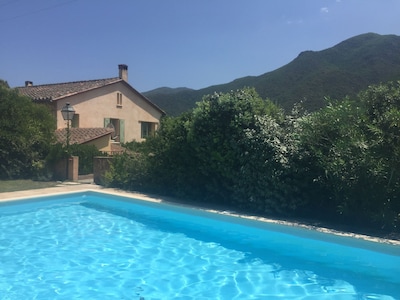 Detached stone house with private pool and stunning views