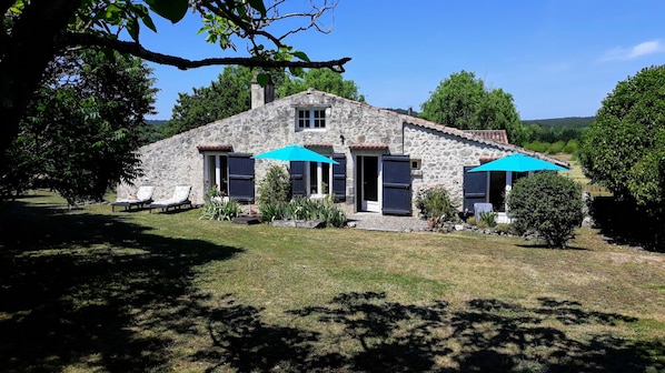 Beautiful, spacious cottage and gardens on a typically wonderful summer day.