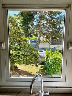 Vue du jardin de la cuisine