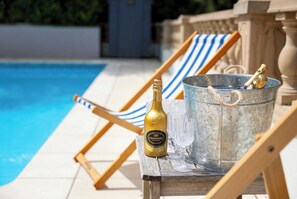 Swimming pool terrace