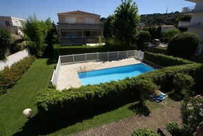 Swimming pool from Bathroom window