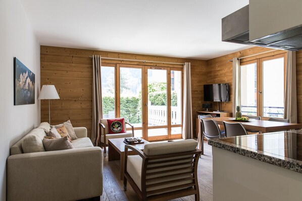 Open plan living area                  