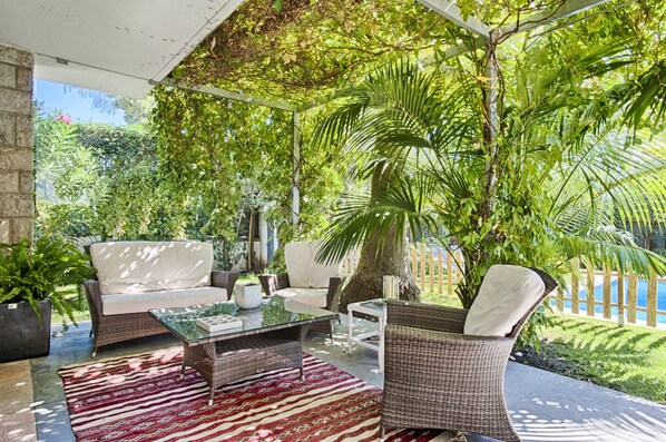 Cozy corner on the terrace