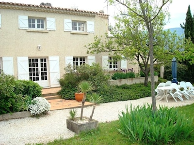 Large Provencal House with Pool near Cirquit Paul Recard in Signes