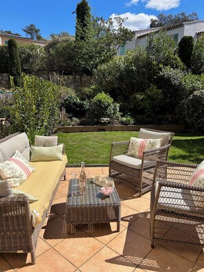 external terrace seating area