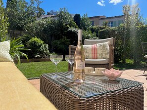 external seating and private garden area 