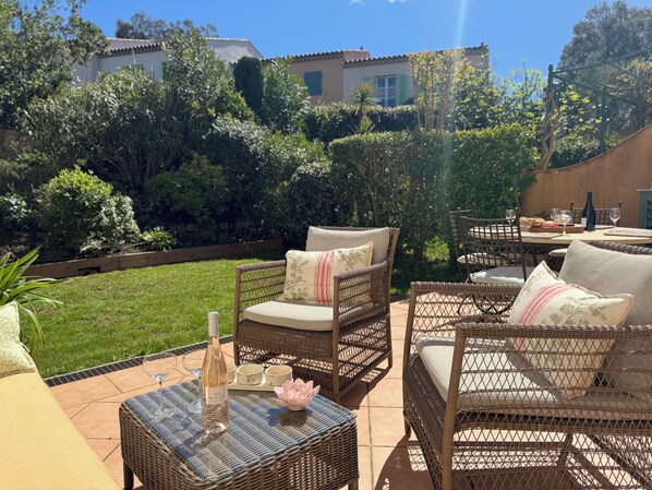 Terrace and garden area
