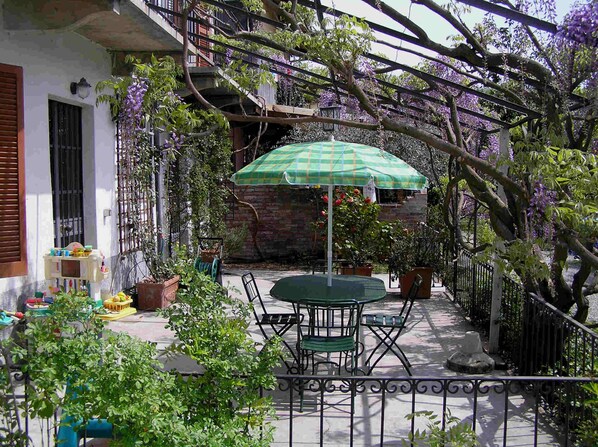 Outside pergola