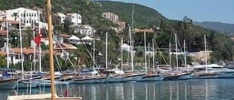 View of apartment from Kas Harbour