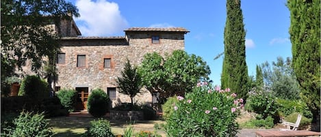 View of the house from the bottom of the garden