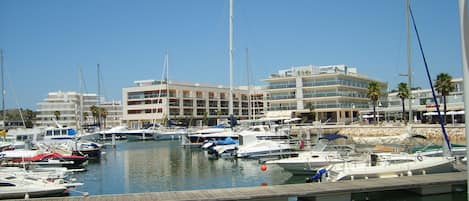 Gil Eanes Building From Across the Marina