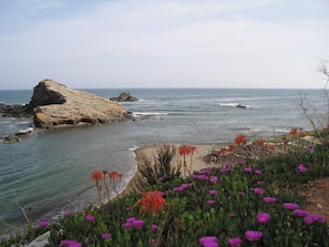 The cove below the apartment