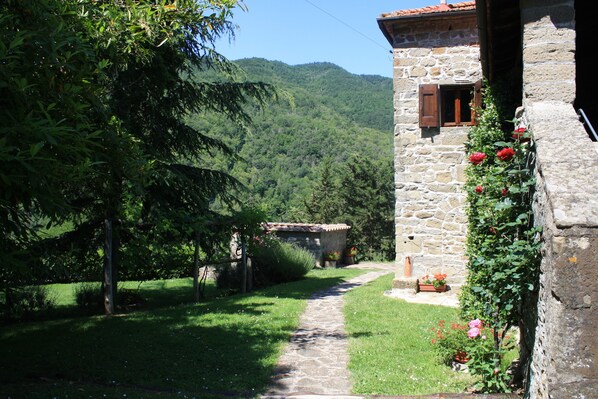 the villa on a sunny day