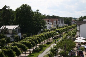 Blick vom Balkon Richtung Dorfkern