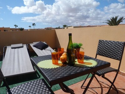 Cozy apartment in a well-kept complex with pool, only 40 meters to the beach