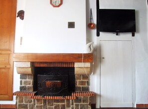 Living room, in front of the sofa