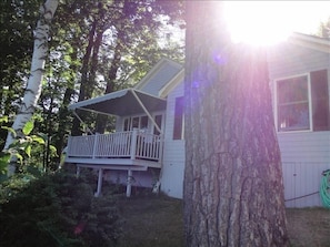 Private Deck - front of cottage