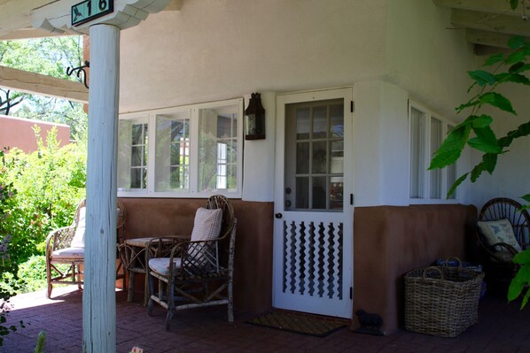 front door and portal