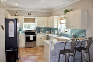 recently updated kitchen with brand new appliances