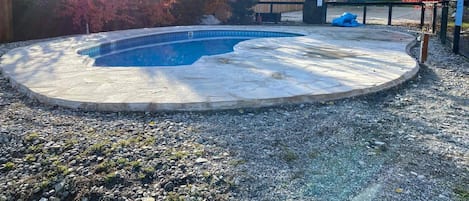 We redid the pool surface in the fall!  