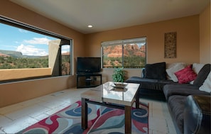 Canyon Breeze Suite #6 Living Room with views.