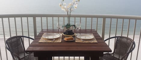 Private balcony overlooking the beach and Gulf! Awesome Views!