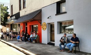 Delta Digs(foreground), the Squeeze Box, & the Hooker Hotel. Always front row