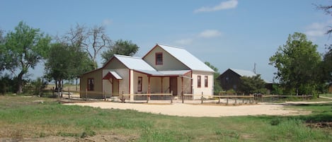 Opa's Haus looks out over gently rolling hills - quiet but easy access to town