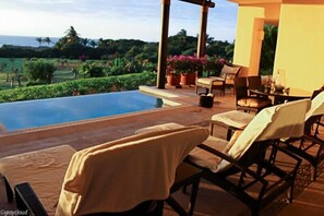 Private patio plunge pool