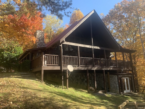 Back of cabin.