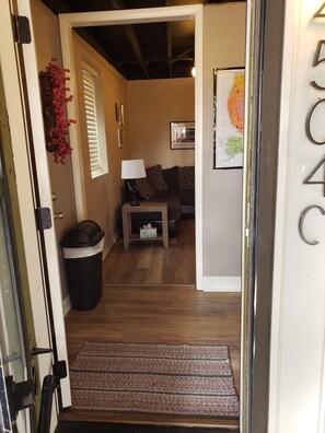 Entry to unit so show access
