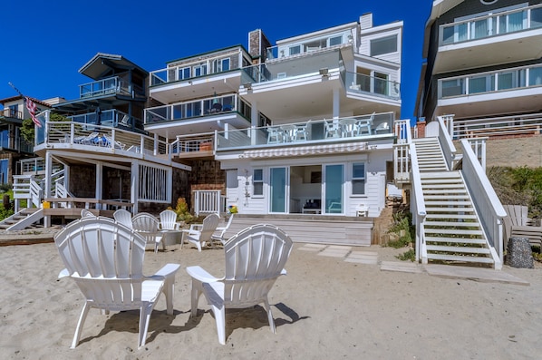 View of house from private beach.