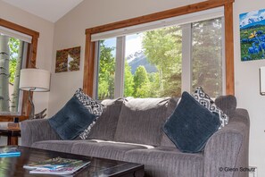 Mountain views from living room.