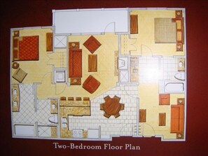 2 bedroom floor plan