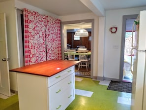 Kitchen looking towards dining area