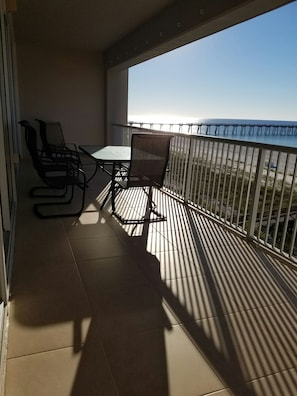 balcony looking east