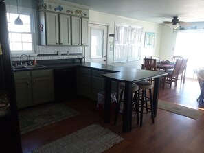 Kitchen to dining area