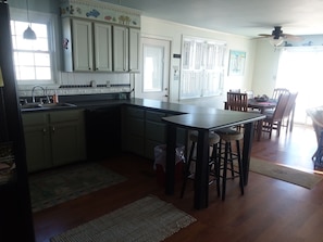 Kitchen to dining area