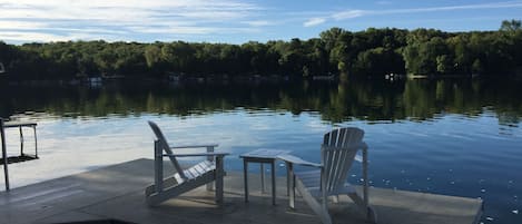 View from the south dock on a quiet Sunday morning