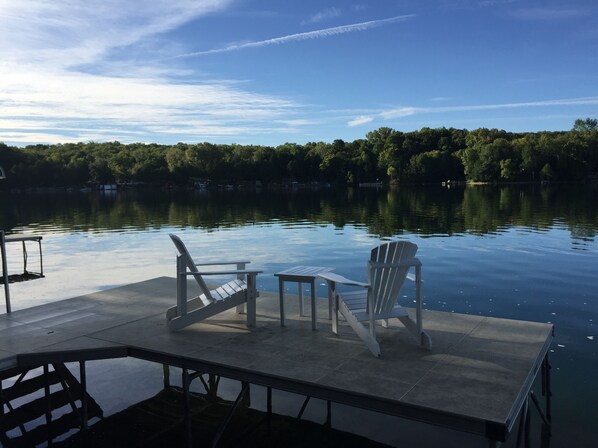 View from the south dock on a quiet Sunday morning