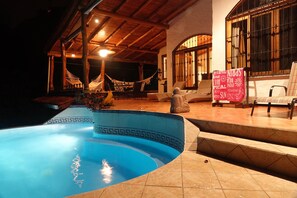 Casa Terraza at night