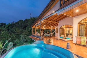 Evening by the pool