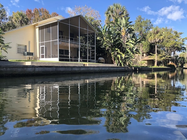 View from the canal, back of the house