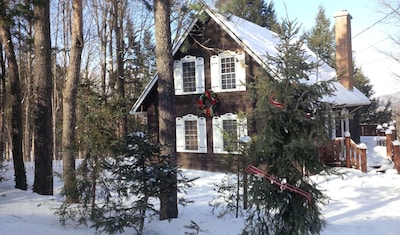 Stay in the warm & cozy GINGERBREAD HOUSE walking distance to ski slopes