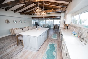 View into the TV and Breakfast/card table with $1 million views.