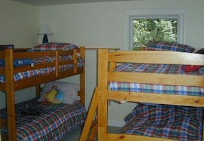 Kid's bedroom has 2 bunk beds