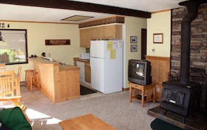 main living area and kitchen