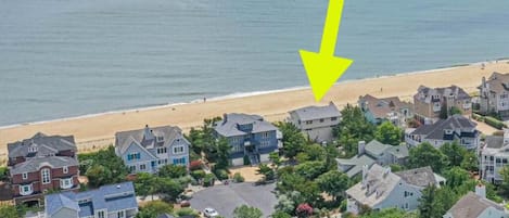 Here it is! Oceanfront, huge driveway and very private at the end of a culdasac